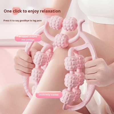 Masseur circulaire pour les jambes à double rangée de rouleaux