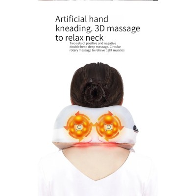 Coussin de Massage Cervical Électrique USB – Forme U