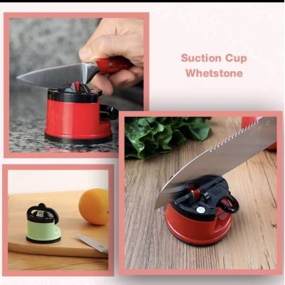 Aiguiseur de Couteaux avec Ventouse Rouge