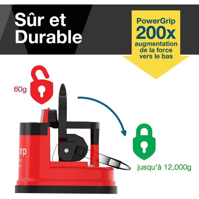 Aiguiseur de Couteaux avec Ventouse Rouge