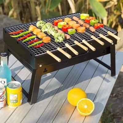 Set de 6 brochettes de barbecue inoxydable