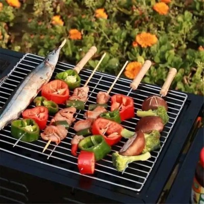 Set de 6 brochettes de barbecue inoxydable
