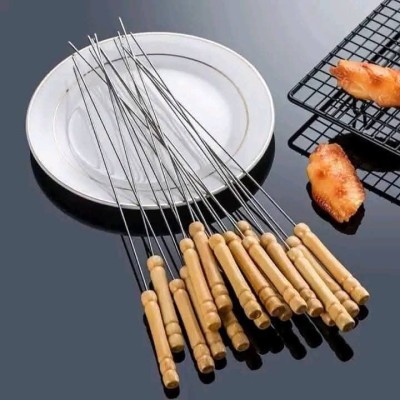 Set de 6 brochettes de barbecue inoxydable