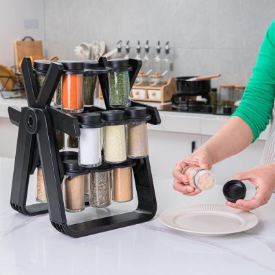 Étagère à épices rotative pour 18 pots