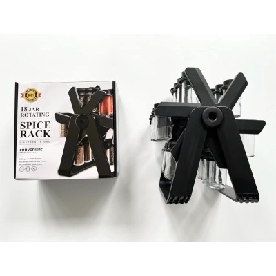 Étagère à épices rotative pour 18 pots