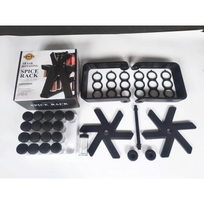 Étagère à épices rotative pour 18 pots