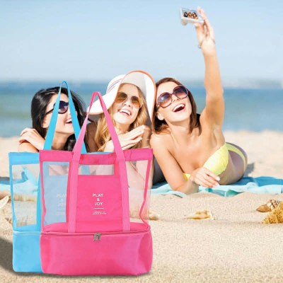Sac de Plage 2-en-1  Avec Compartiment Isotherme Intégré