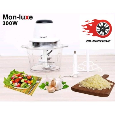 Mon-Luxe Hachoir Électrique Multifonction 300W avec 4 Lames