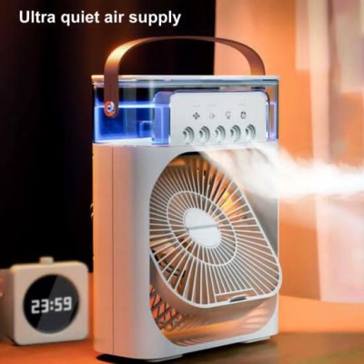 Mini Rafraîchisseur d’Air Portable 3-en-1 : Ventilateur, Humidificateur et Brumisateur