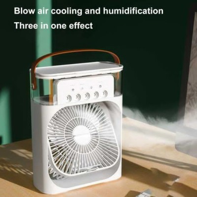 Mini Rafraîchisseur d’Air Portable 3-en-1 : Ventilateur, Humidificateur et Brumisateur