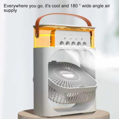Mini Rafraîchisseur d’Air Portable 3-en-1 : Ventilateur, Humidificateur et Brumisateur