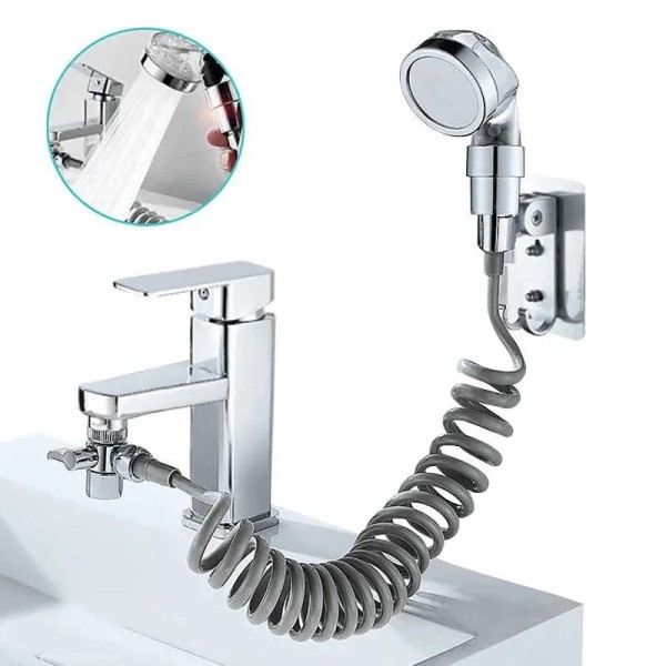 Faucet-Mounted Sink Sprayer