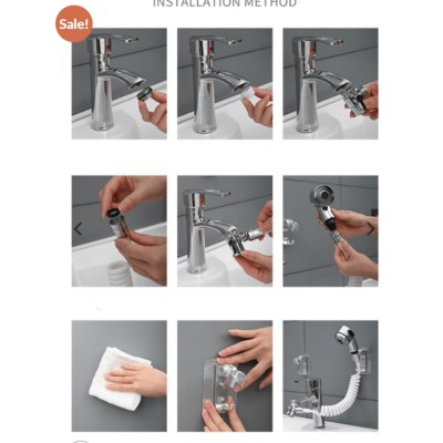 Faucet-Mounted Sink Sprayer