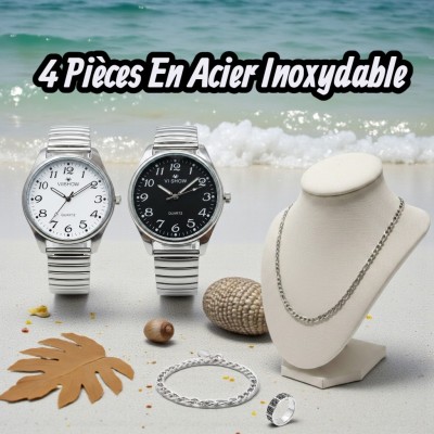 Coffret 4 Pièces en Acier Inoxydable MP001