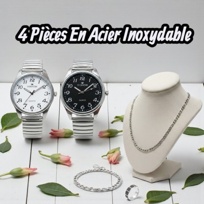 Coffret 4 Pièces en Acier Inoxydable MP001