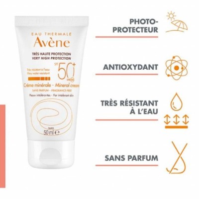 Crème Minérale SPF50+ Avéne